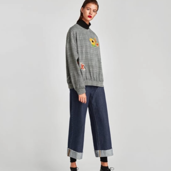 Zara Sweater Sweatshirt Top size S - Picture 2 of 8